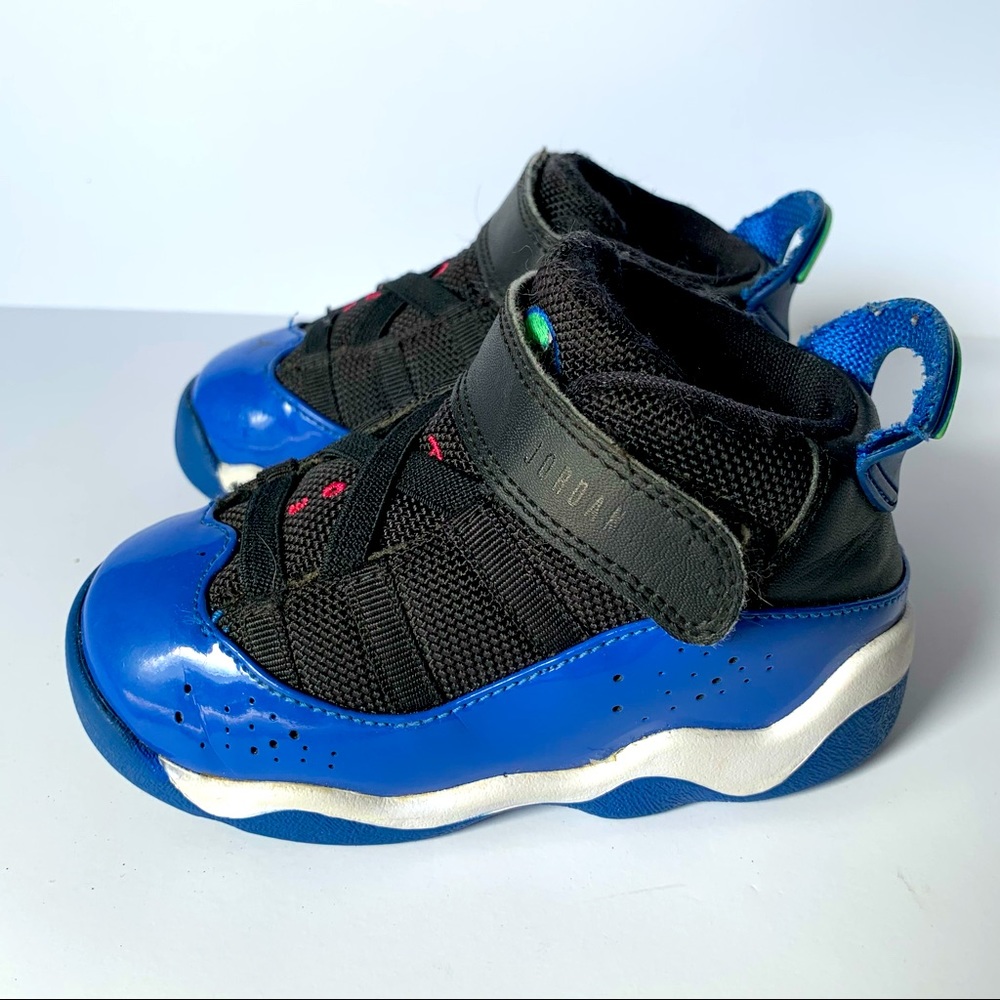 Nike Air Jordan Six Rings Toddler Black & Royal Blue